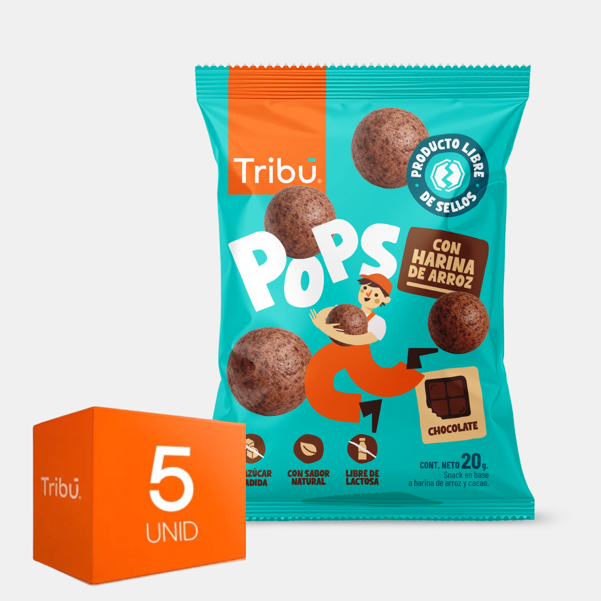 Pops Chocolate 20g (5 uds)