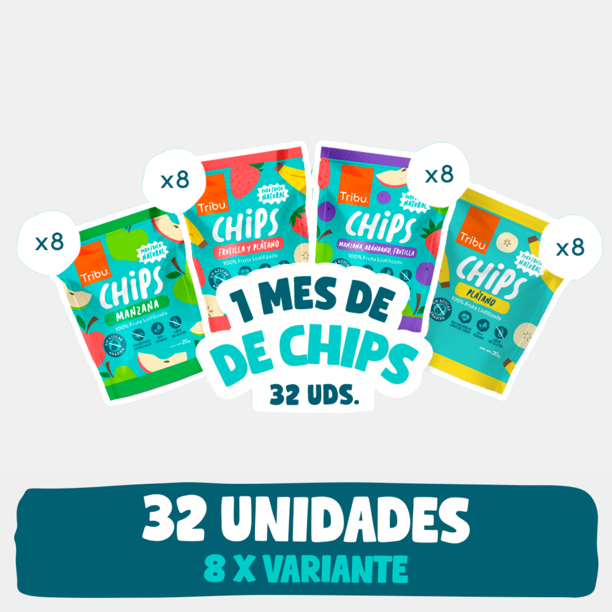 Un mes de Chips de fruta