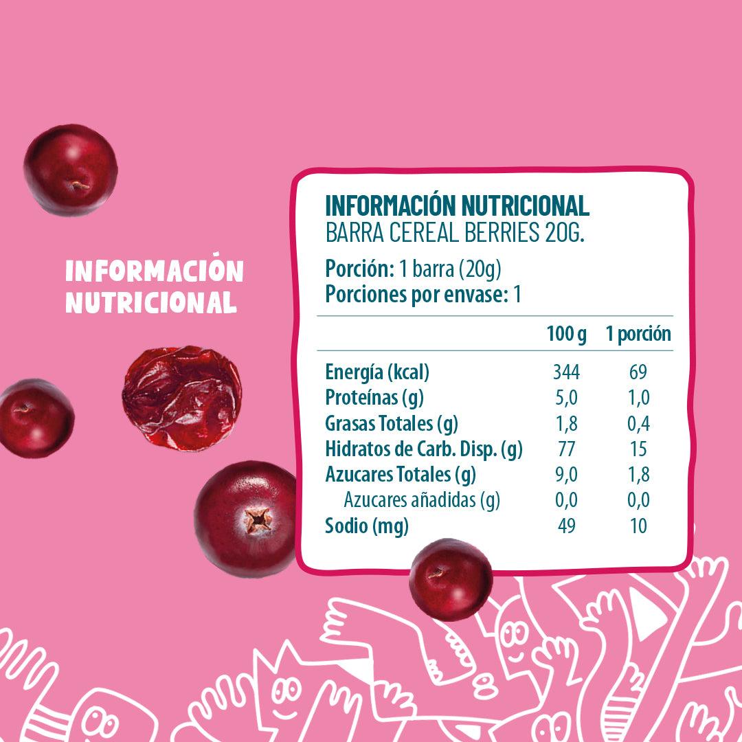 Barra Cereal Berries 20g (30 Unidades)