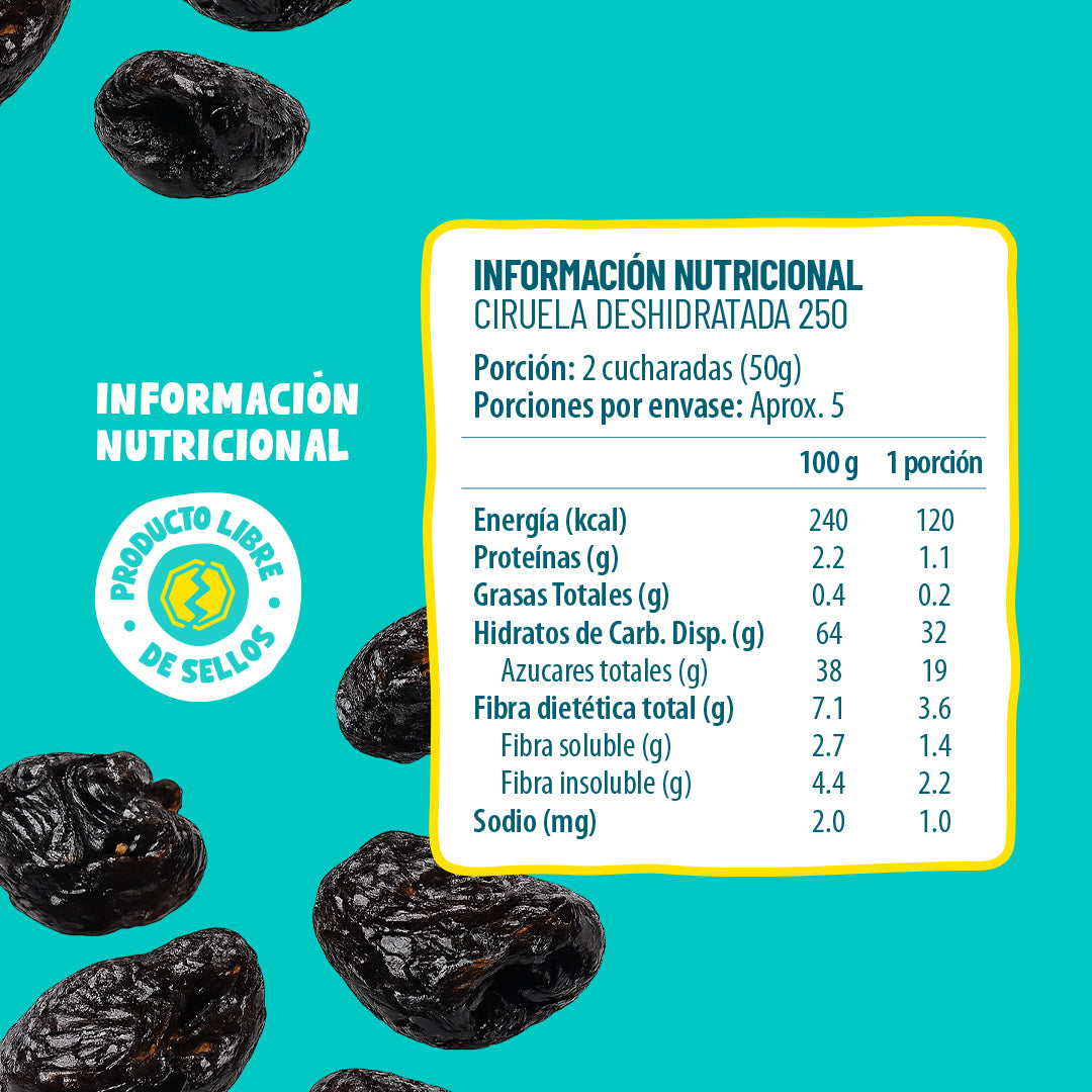 Ciruela Deshidratada Sin Carozo 250g