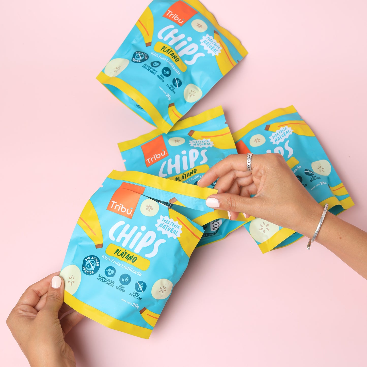 CHIPS DE PLÁTANO 20GR LIOFILIZADA (4 UNIDADES)