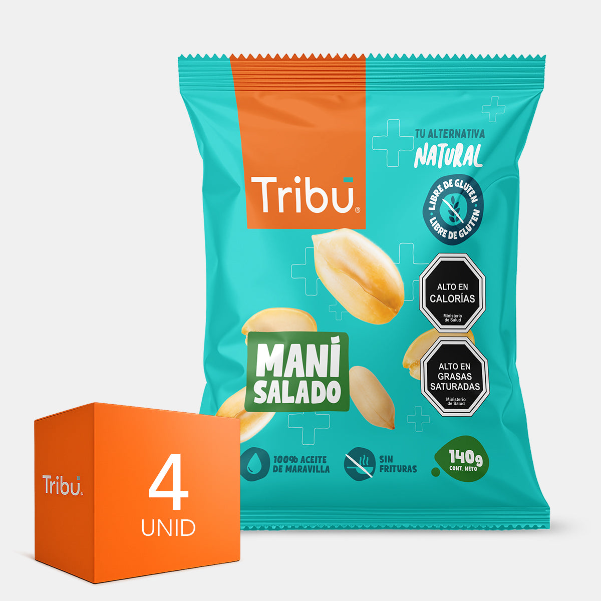 Mani Salado 140g TRIBU (4 unidades)