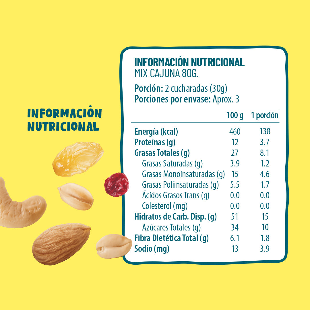 Mix Cajuna 80g (4 Unidades)