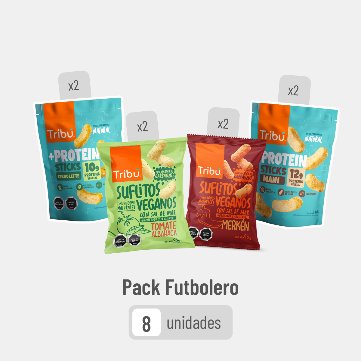 Pack futbolero (8 unidades XL)