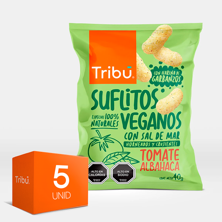 Suflitos Tomate Albahaca 40g (5 Unidades) – Tribú Food