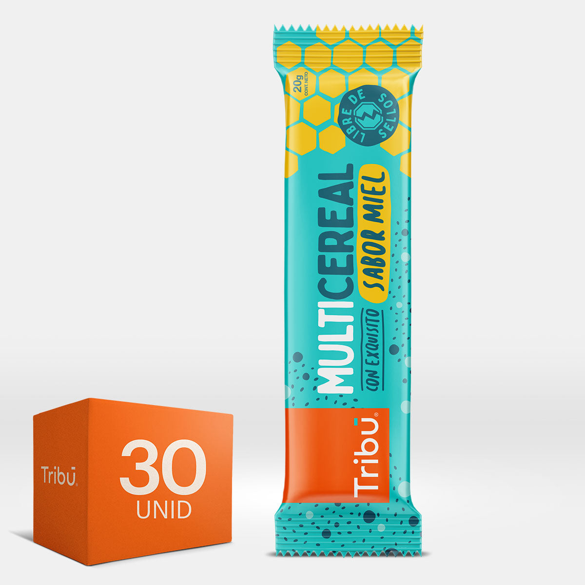 BARRA CEREAL MIEL 20 GRS (30 UNIDADES)