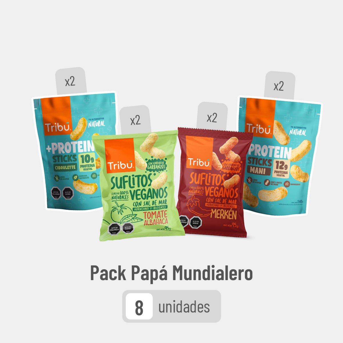 Pack Papá Mundialero (8 unidades XL)