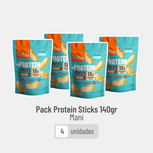 Pack Protein Sticks Maní 140g (4 unidades)