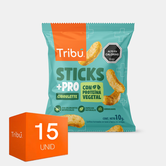 Sticks +Pro Ciboulette 10g (15 unidades)