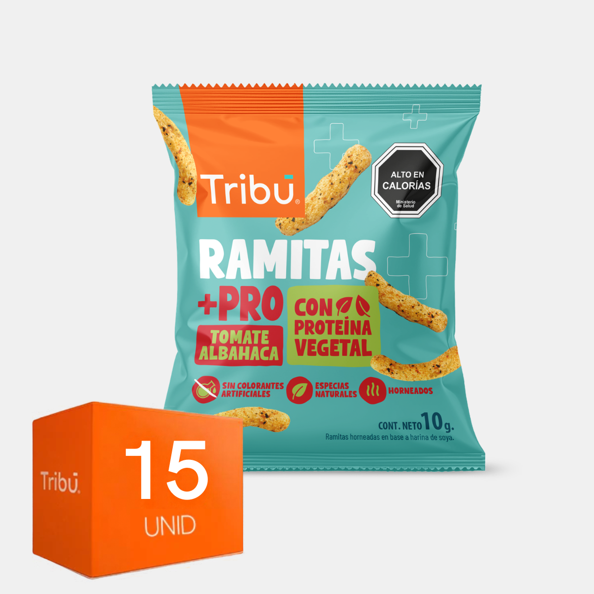 Ramitas +Pro Tomate Albahaca 10g (15 unidades)