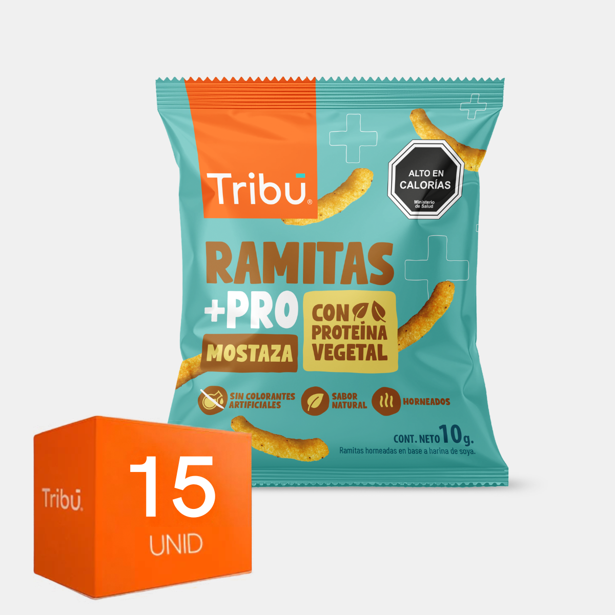 Ramitas +Pro Mostaza 10g (15 unidades)