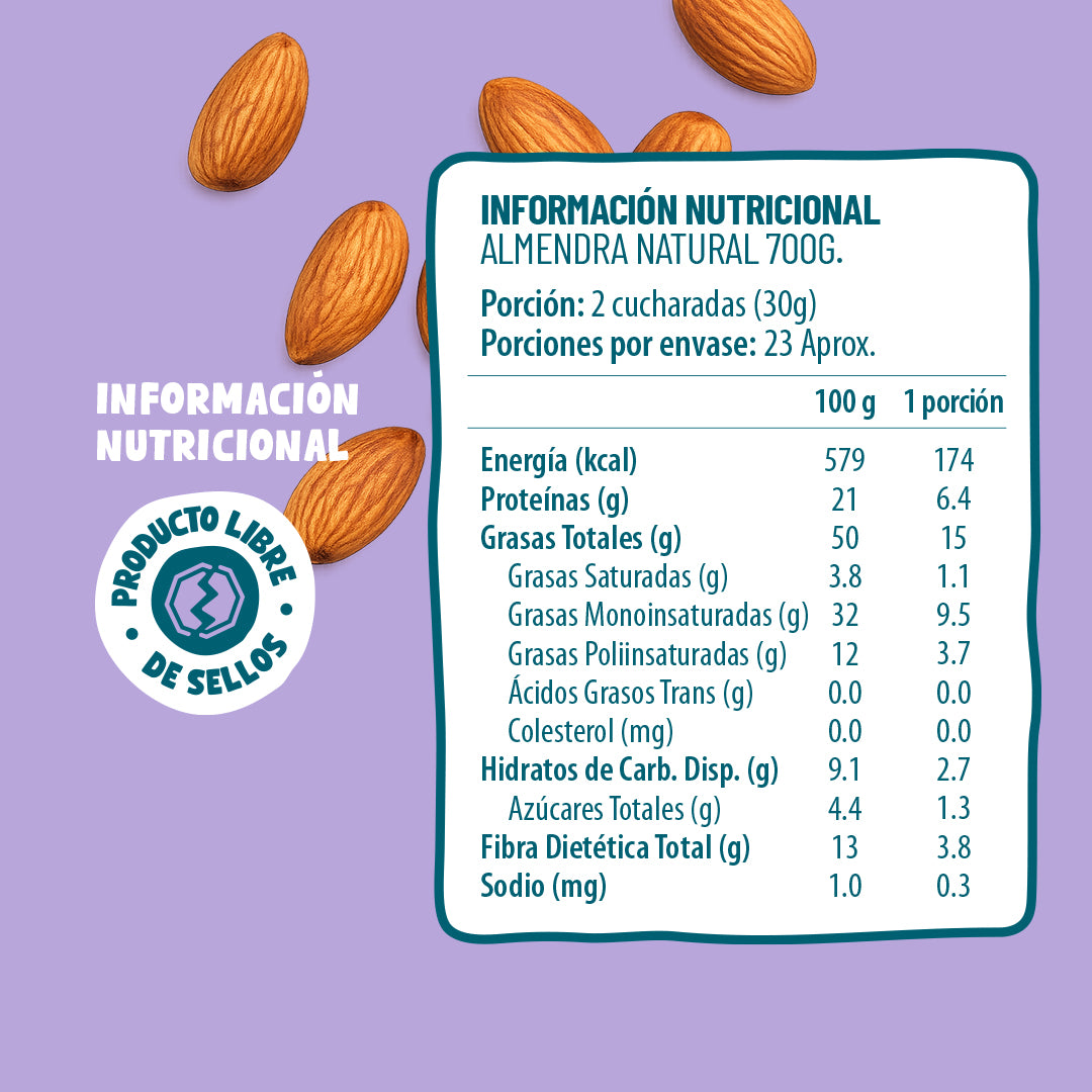 Almendra Natural 700g