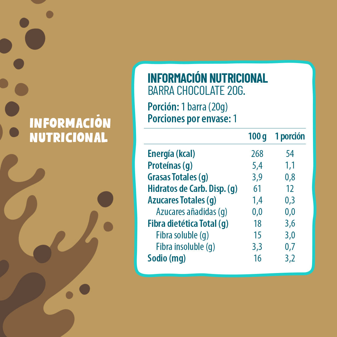 Barra Cereal Chocolate 20g (30 Unidades)