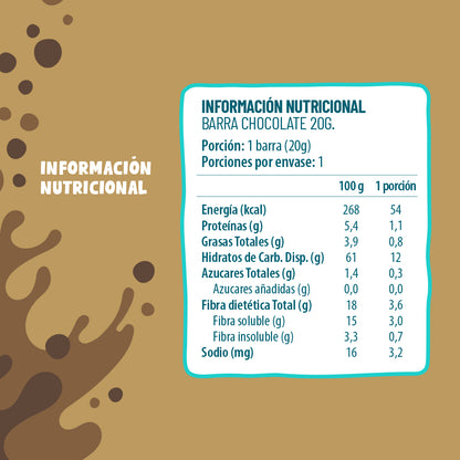 Barra Cereal Chocolate 20g (30 Unidades)