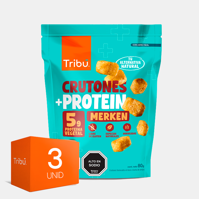CRUTON PROTEIN SABOR MERKEN 80GR (3 UNIDADES)