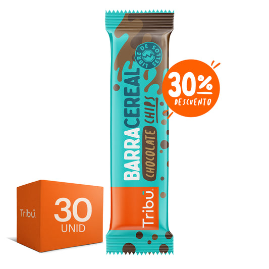 BARRA CEREAL CHOCOLATE TRIBÚ 20 GRS (30 UNIDADES)