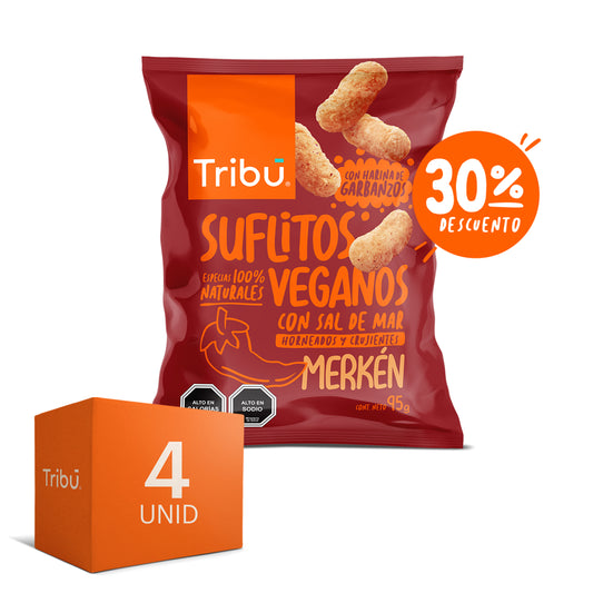 SUFLITOS VEGANOS MERKEN 95GR (4 UNIDADES)