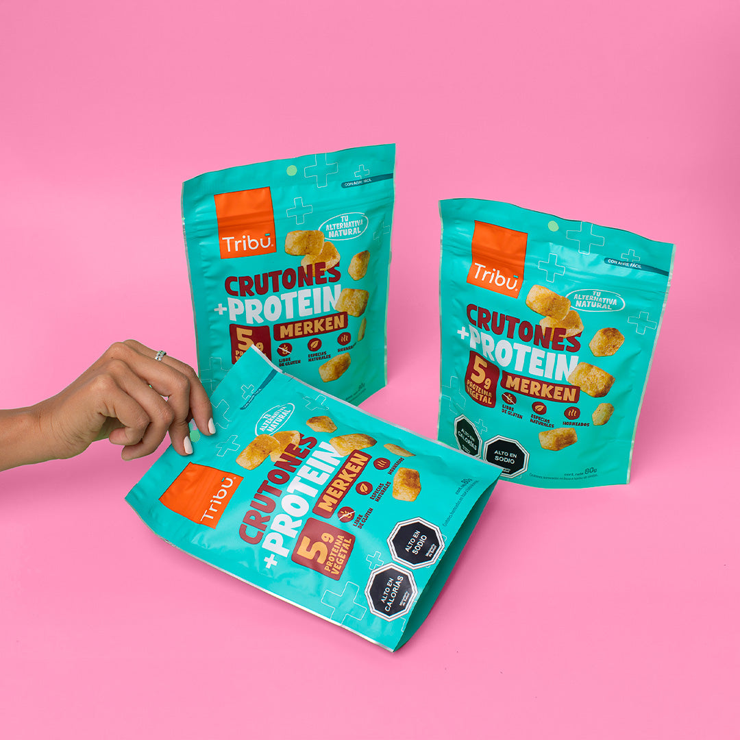 Crutones Protein Merkén 80g (3 Unidades)