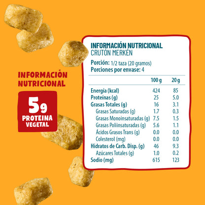 Crutones Protein Merkén 80g (3 Unidades)
