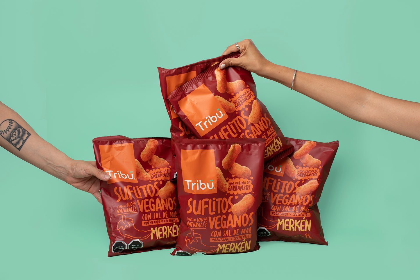 Suflitos Merkén Tamaño Familiar 95g (3 Unidades)