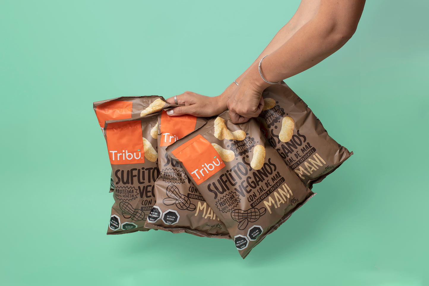 Suflitos Maní Tamaño Familiar 95g (3 Unidades)