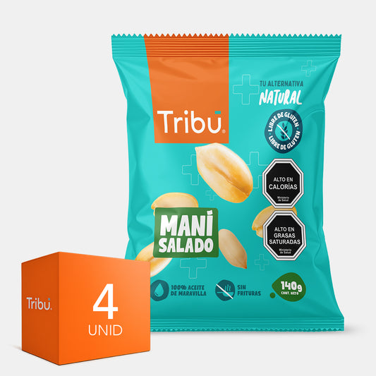 Mani Salado 140g  TRIBU (4 unidades)