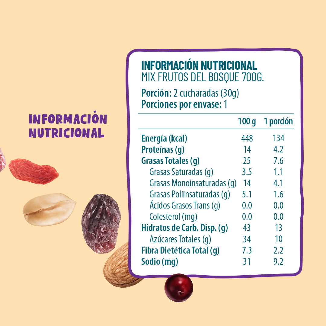 Mix Frutos Del Bosque 700g