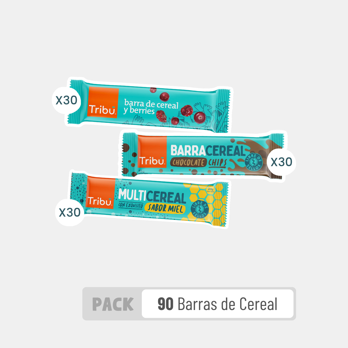 Pack 90 Barras de Cereal