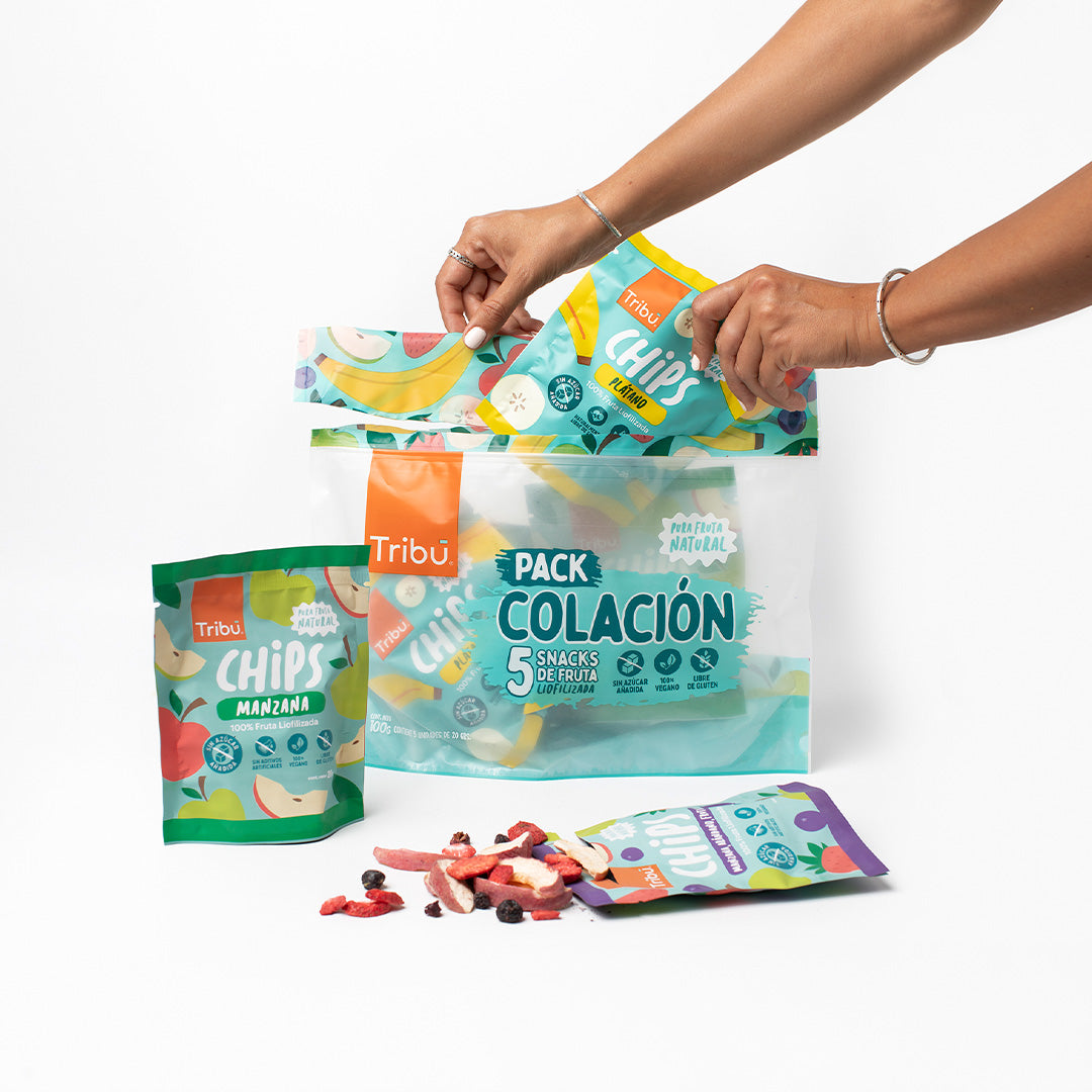 Pack Colación Chips (5 Chips Liofilizadas 20g surtido)