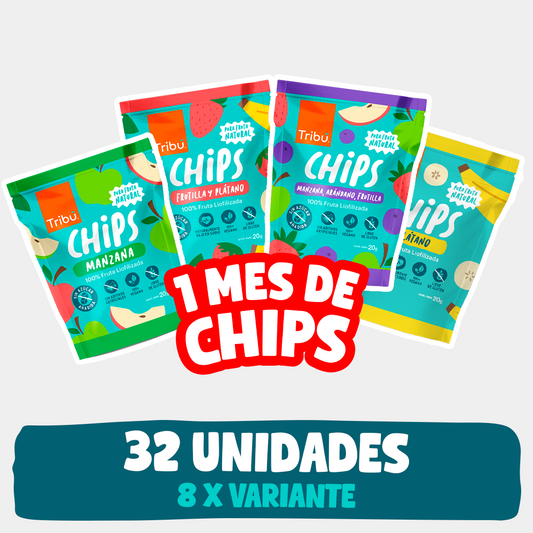 Un mes de Chips de fruta