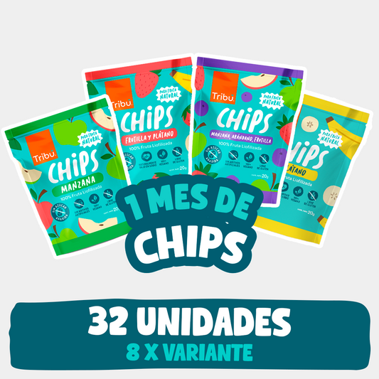 Un mes de Chips de fruta