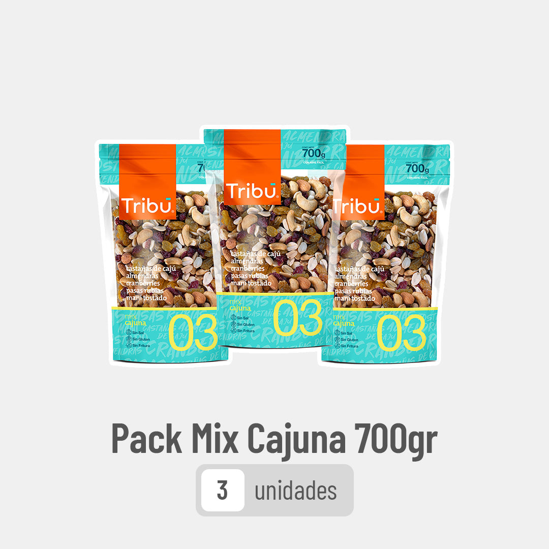 Pack Mix Cajuna 700g (3 unidades)