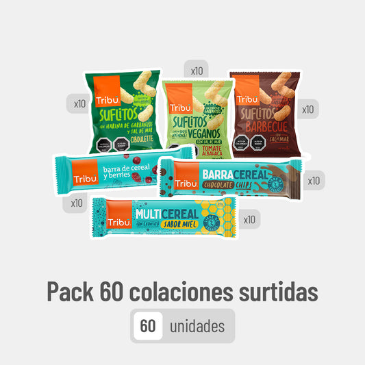 Pack 60 Colaciones Surtidas