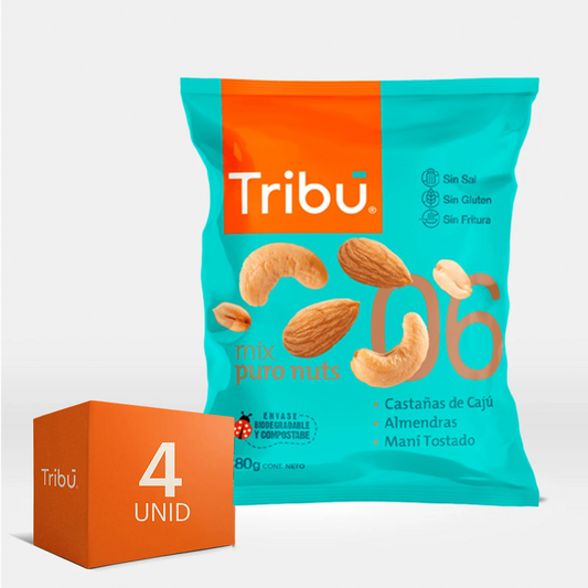 MIX PURO NUTS 80 GRS (4 UNIDADES)