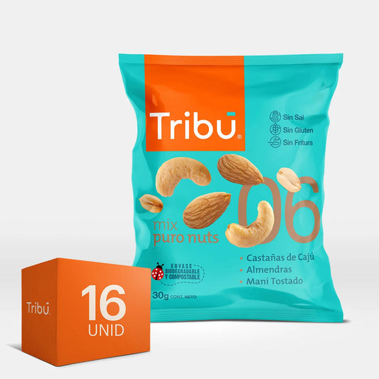 MIX PURO NUTS TRIBÚ 30 GRS (16 UNIDADES)