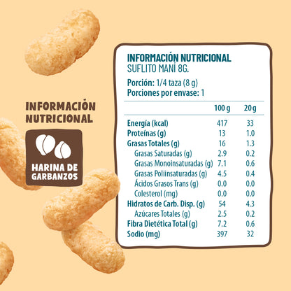 Suflitos Maní 8g (30 Unidades)