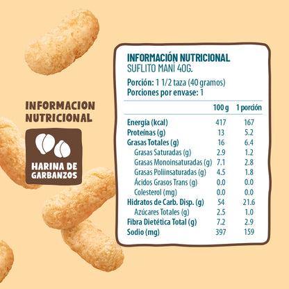 Suflitos Maní 40g (5 Unidades)