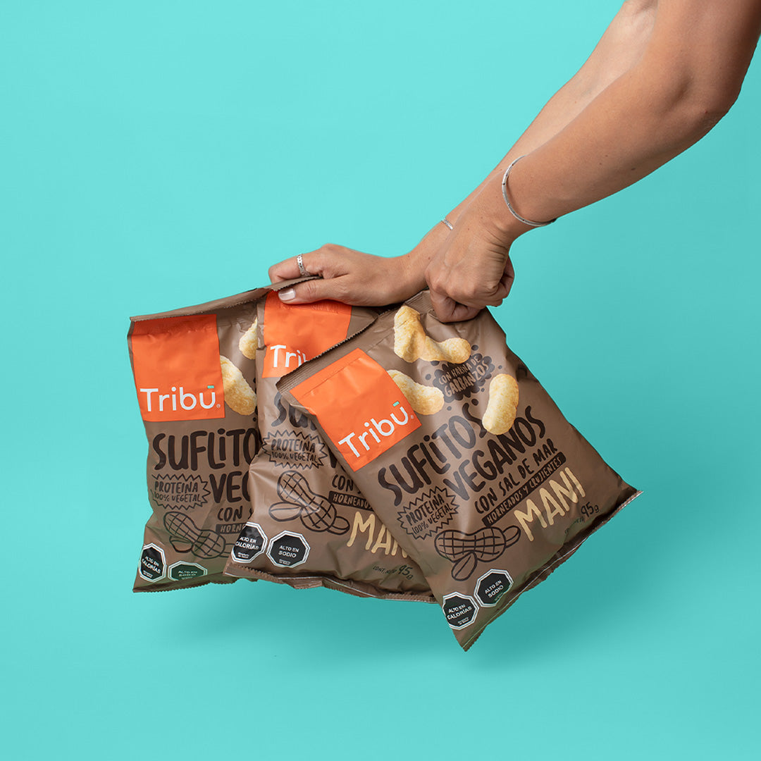 Suflitos Maní Tamaño Familiar 95g (3 Unidades)