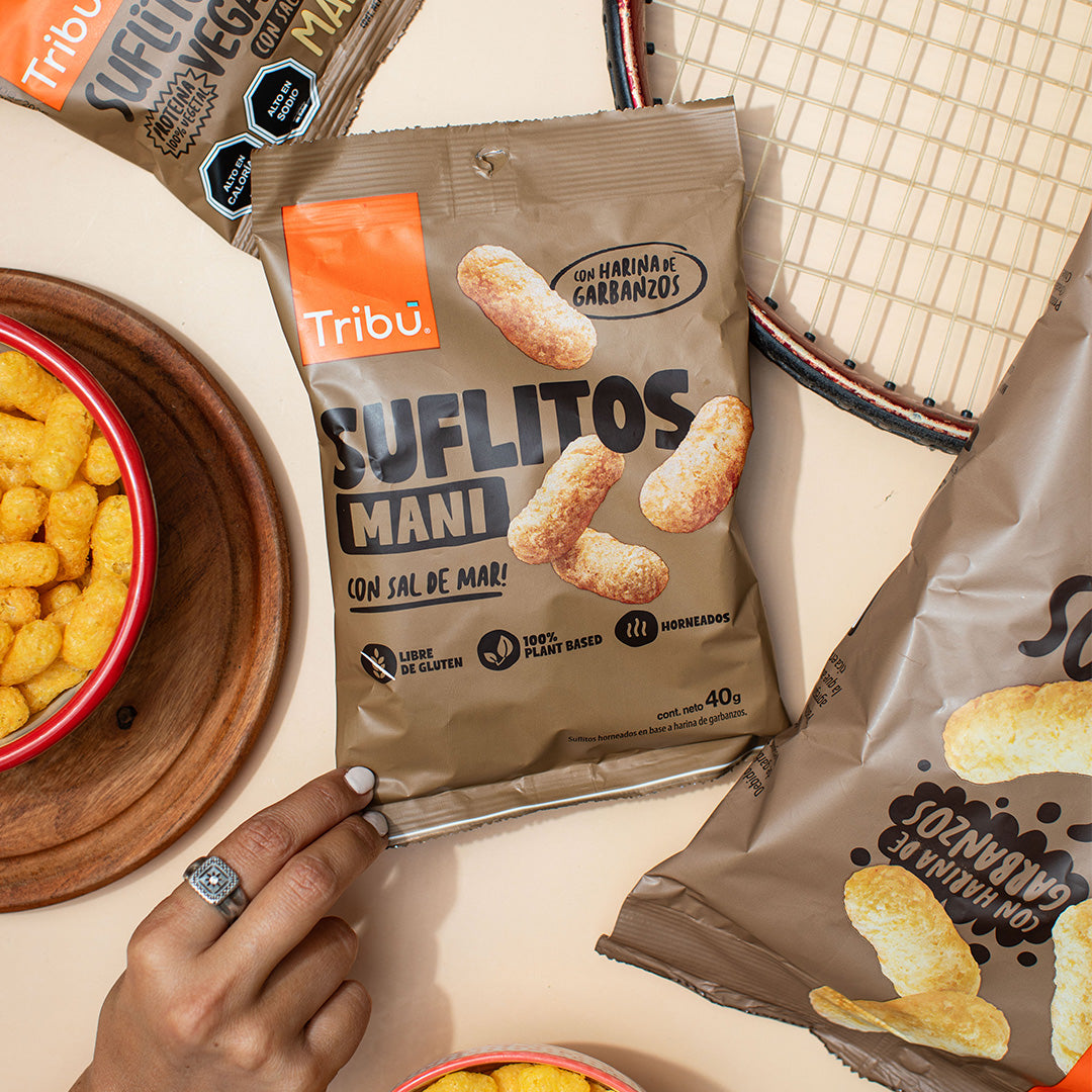 Suflitos Maní Tamaño Familiar 95g (3 Unidades)