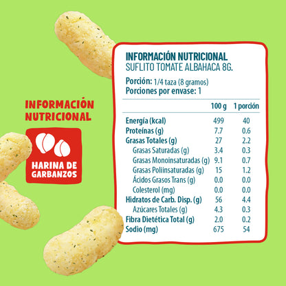 Suflitos Tomate Albahaca 8g (30 Unidades)