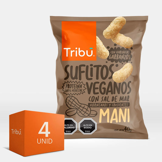 SUFLITOS VEGANOS MANI 40GR (4 UNIDADES)