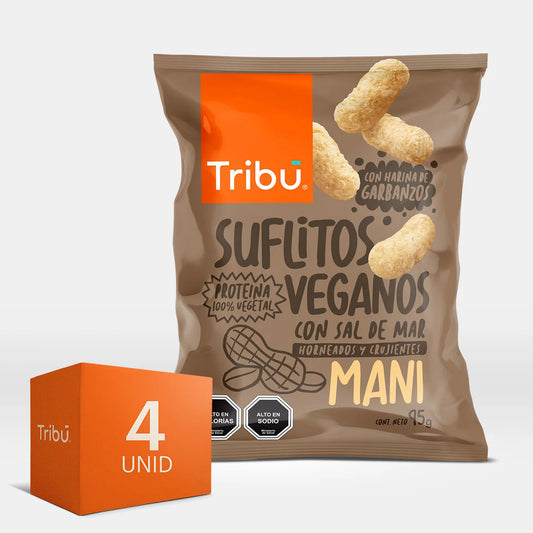 SUFLITOS VEGANOS MANI 95GR (4 UNIDADES)