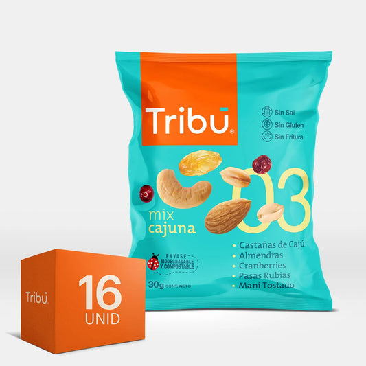 MIX CAJUNA TRIBÚ 30 GRS (16 UNIDADES)