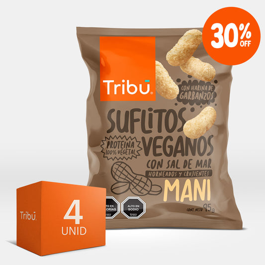 SUFLITOS VEGANOS MANI 95GR (4 UNIDADES)