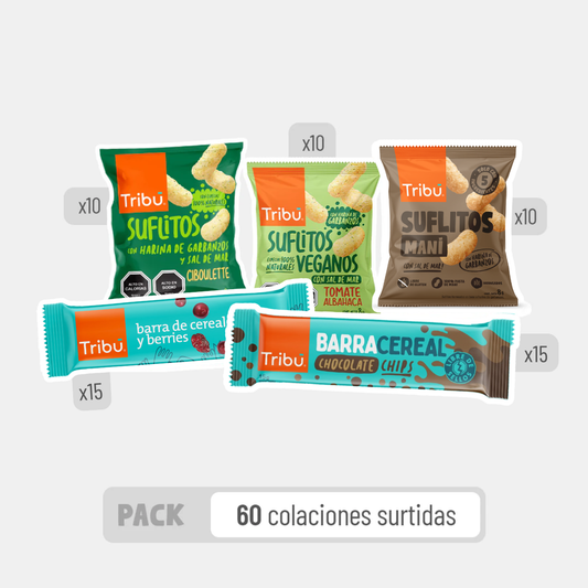 Pack 60 Colaciones Surtidas
